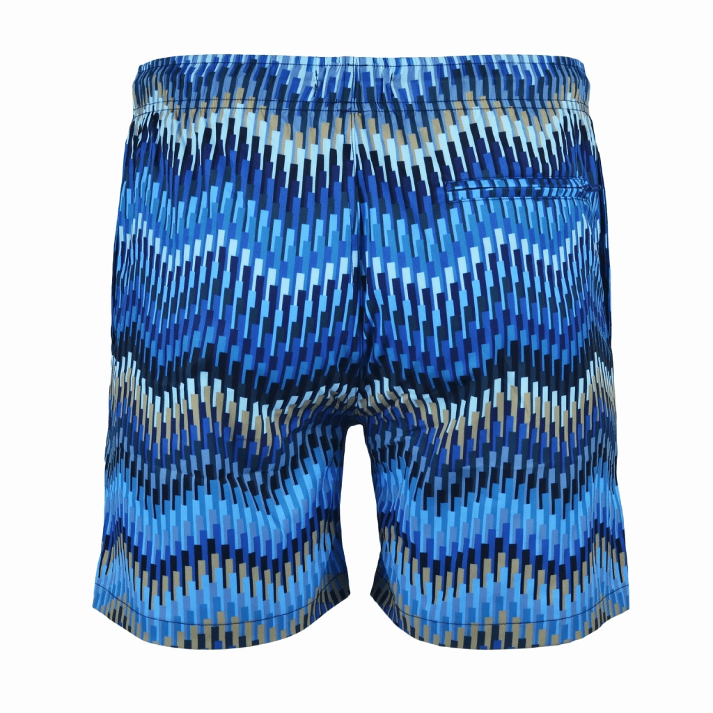 Sporty Casual Moda Bandidos Line Zig Swim Short Men