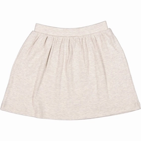 High low hem MarMar Modal Beige Melange Skirt