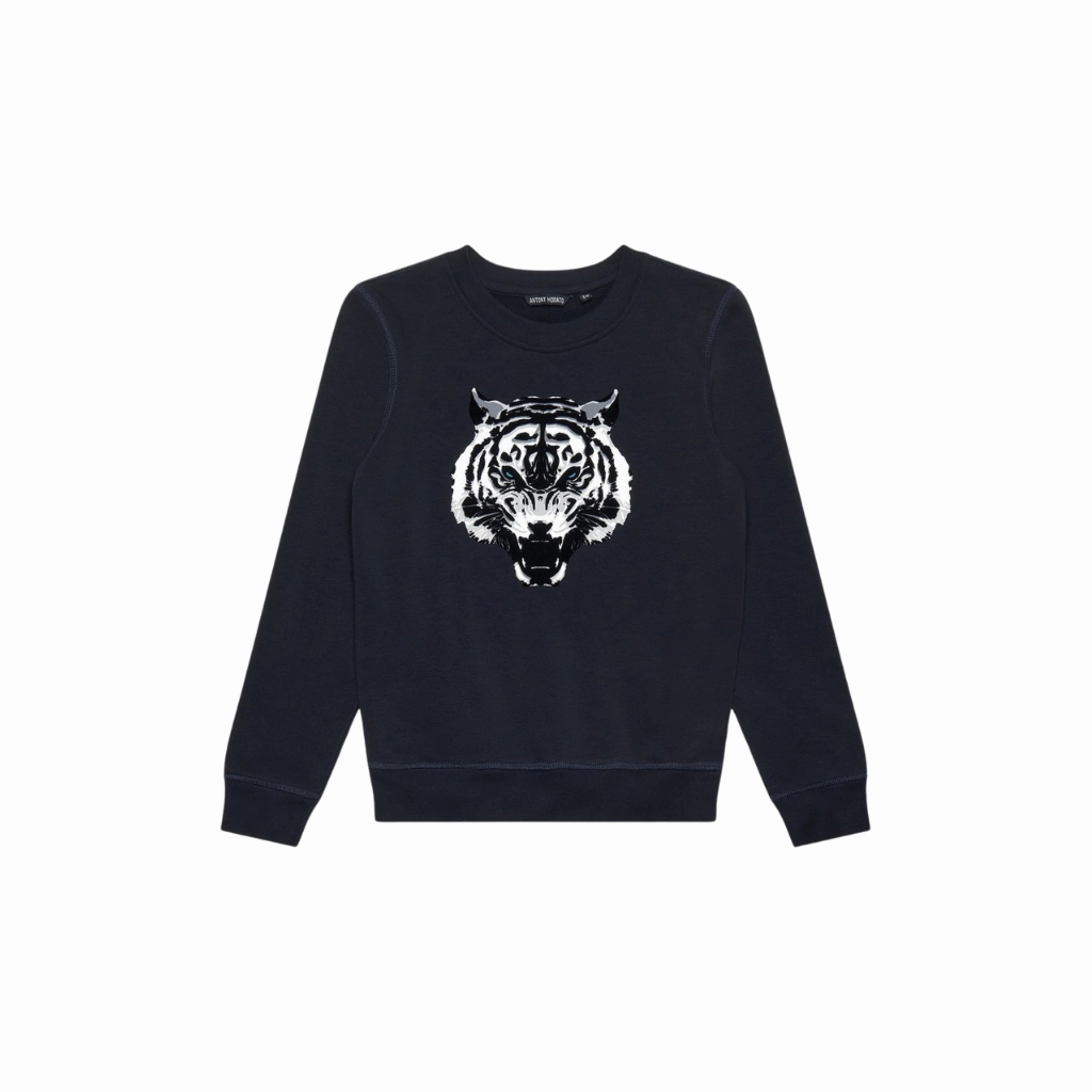 Antony Morato Tiger Sweatshirt Junior Camping Essential Ribbed Hemming