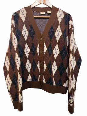 All Day Modern Comforted Levi's Gallery V Neck Cardigan (Size M)