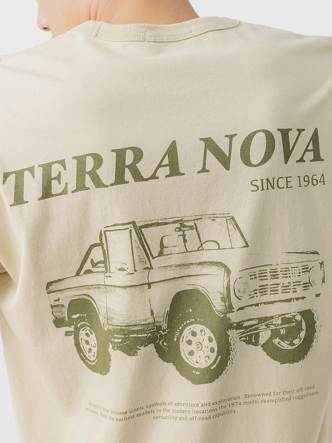 Soft Finish Layered Comfort Bronco Graphic Tee