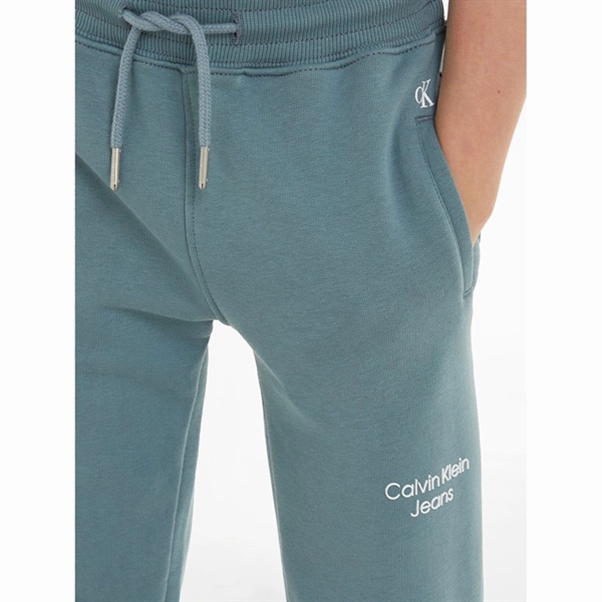 Calvin Klein CKJ Stack Logo Sweatpants Goblin Blue Ring