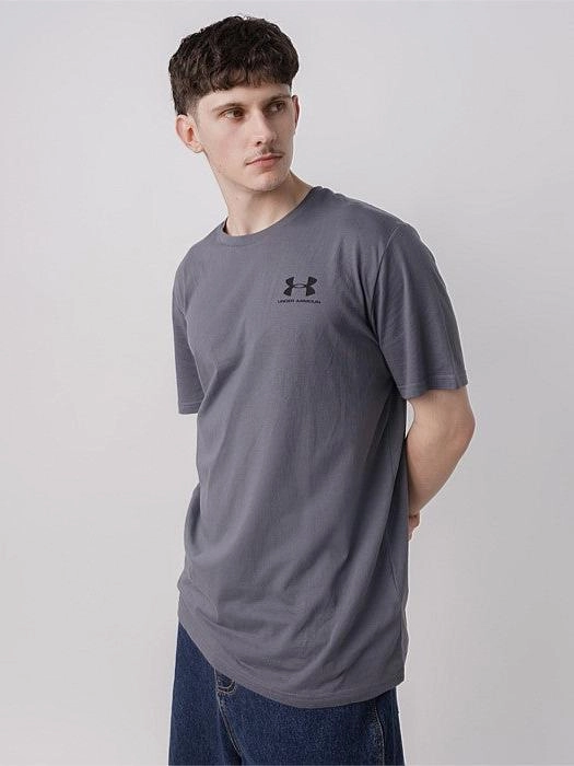 Left Chest Logo Short Sleeve Tee Stylish Essential Job Interview