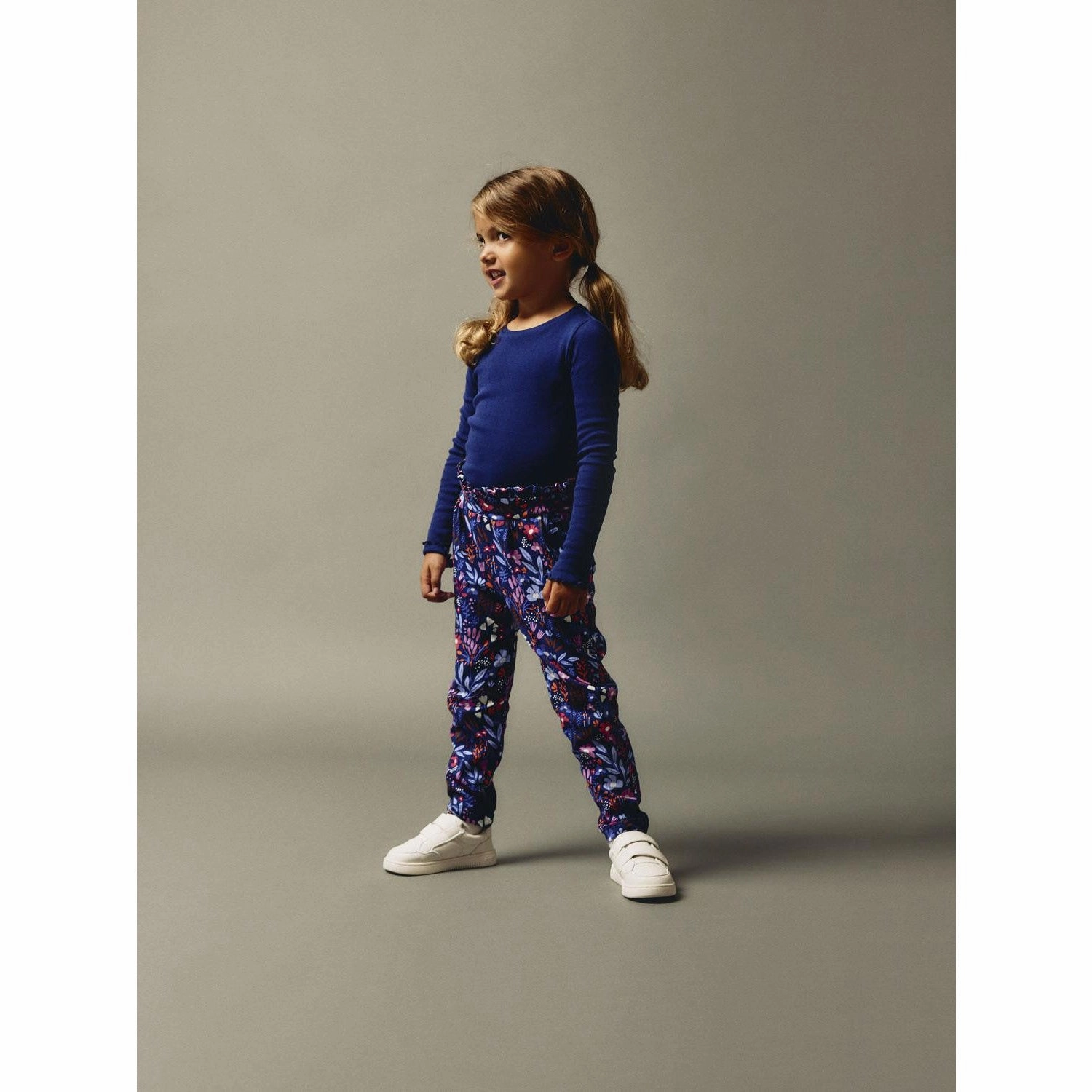 Fitness Training Shape Retain Full-Length Wear Name It Beacon Blue Nylisa Pants