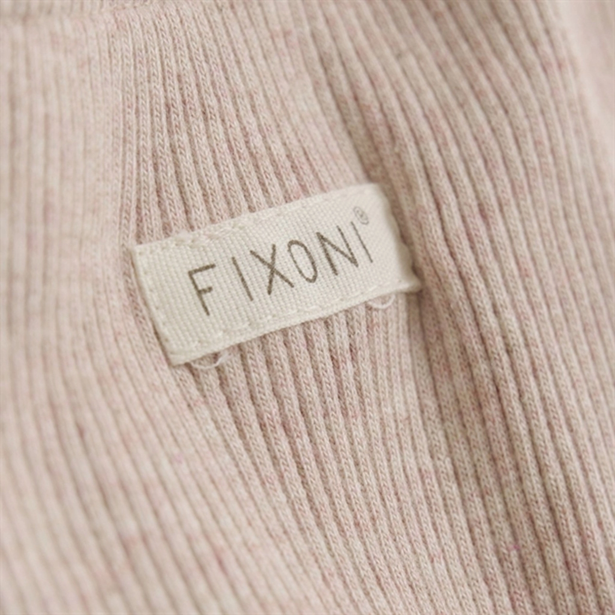 FIXONI Silver Peony Leggings Rib Casual Wearer Seamless Design Breathable knit