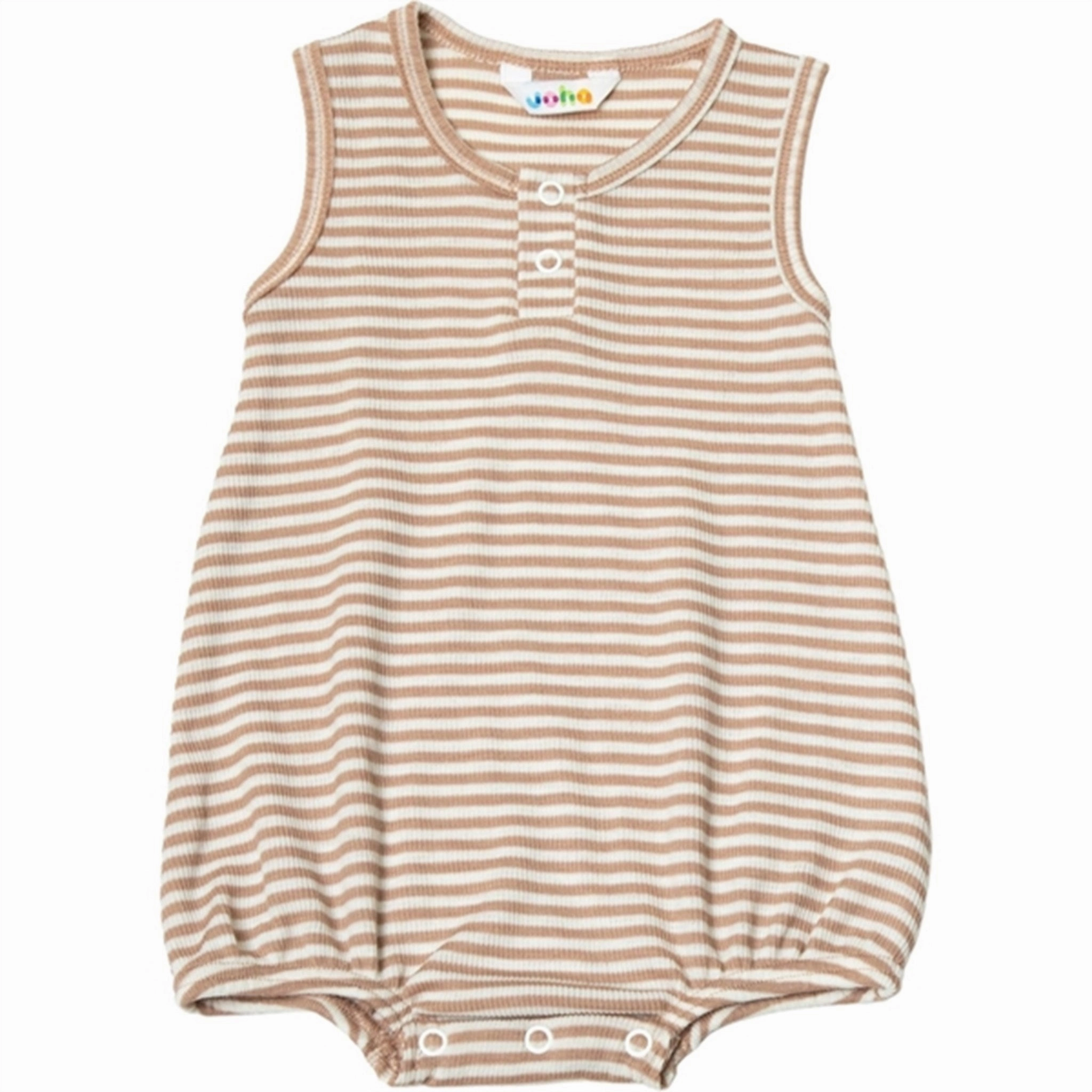 Joha Wool/Silk Light Brown Stripe Summersuit Outdoor Club Picnic Street