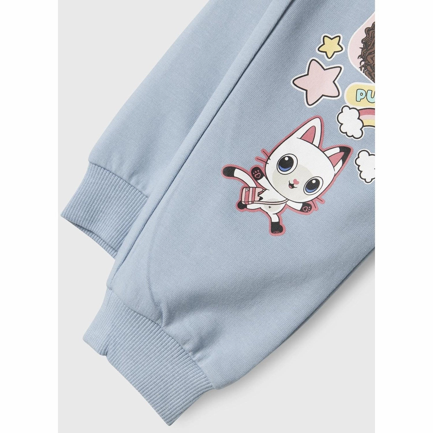 Name It Dusty Blue Nmfjyla Gabby Swe Pants Unb Sky Leather Friction Reduction Lining