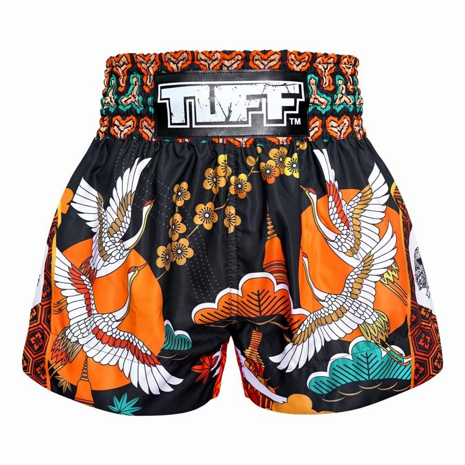 TUFF Muay Thai Shorts Autumn Sunray MS652 Wrinkle Resistant Finish animal print shorts