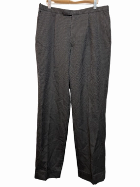 Wallers Mens Black Pinstripe Trousers (32x32) Heat Dissipating