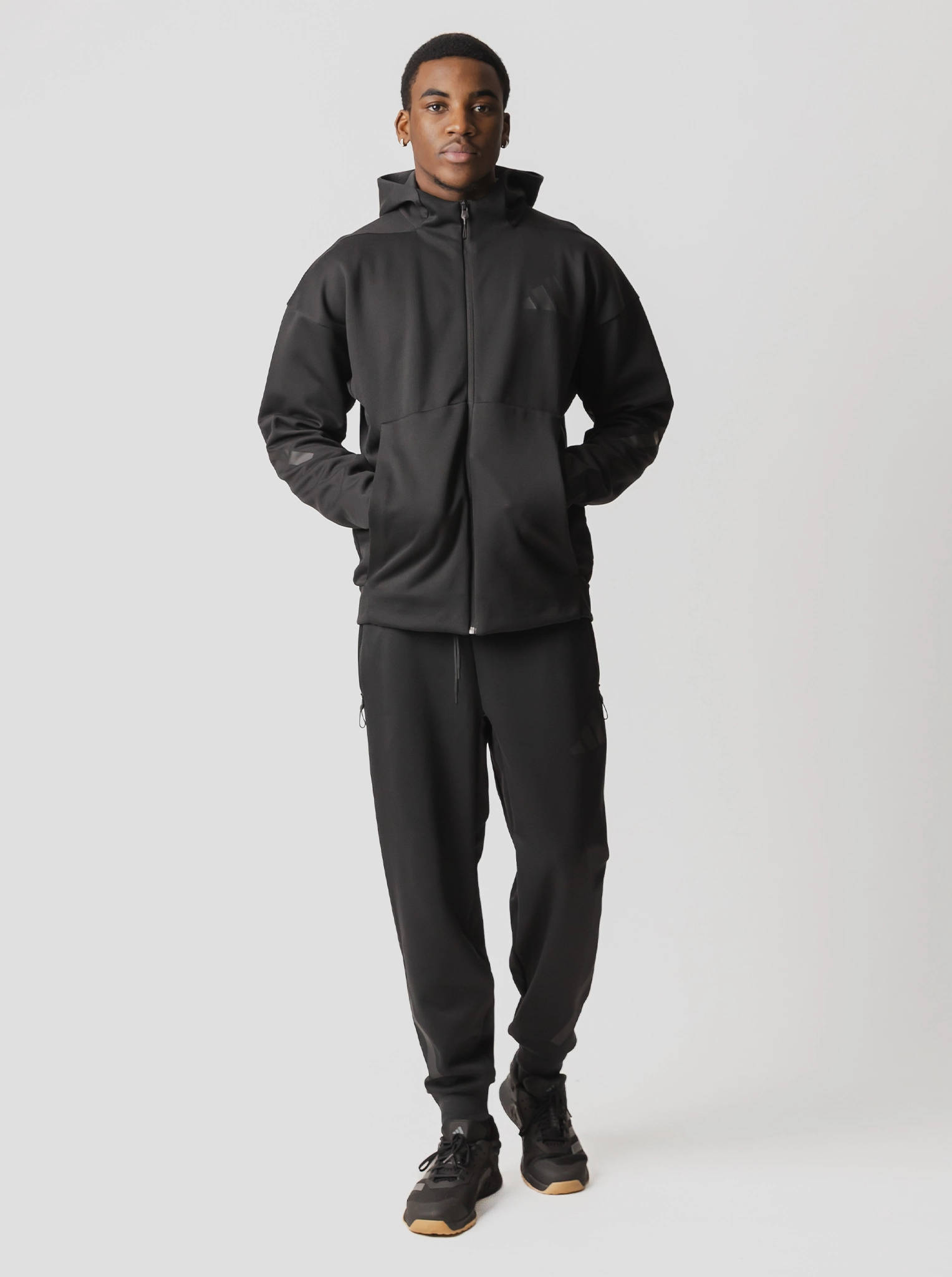 Z.N.E. Full-Zip Hooded Track Jacket Front Pouch