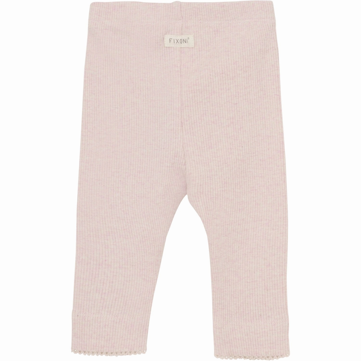 Rubberized Waistband Edge Confidence Style FIXONI Hushed Violet Melange Leggings M??lange Rib