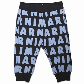 Marni Navy Blue Sweatpants Adjustable Hem