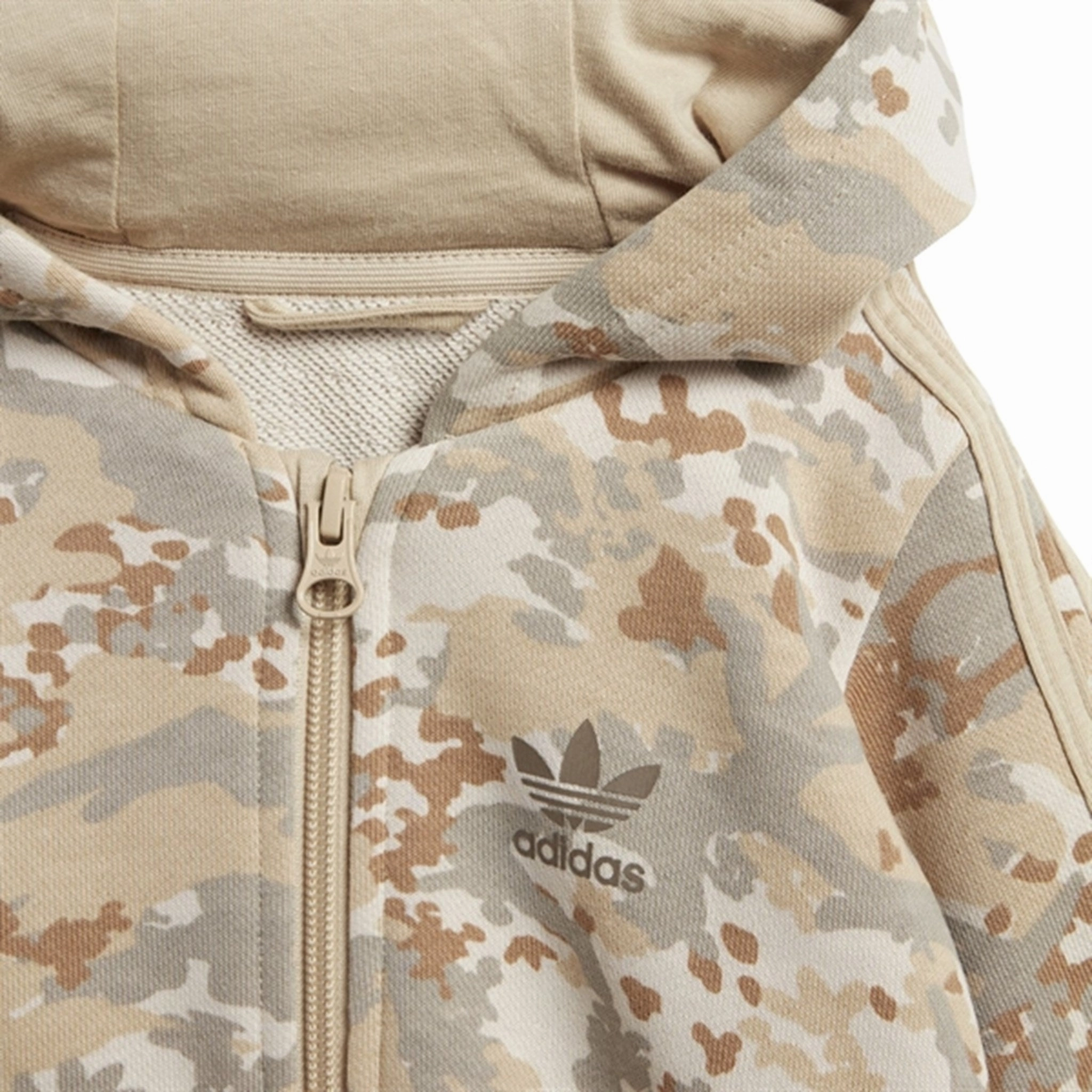 FlexibleJointArticulation adidas Originals Clay Brown / Multi Color Full Zip Hoodie Set