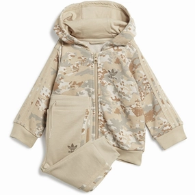 arcade adidas Originals Clay Brown / Multi Color Full Zip Hoodie Set