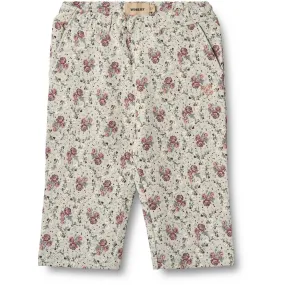 Comfortable Layers DoubleLayered Insulation Wheat Slightly Green Flowers Sweatpants Eline