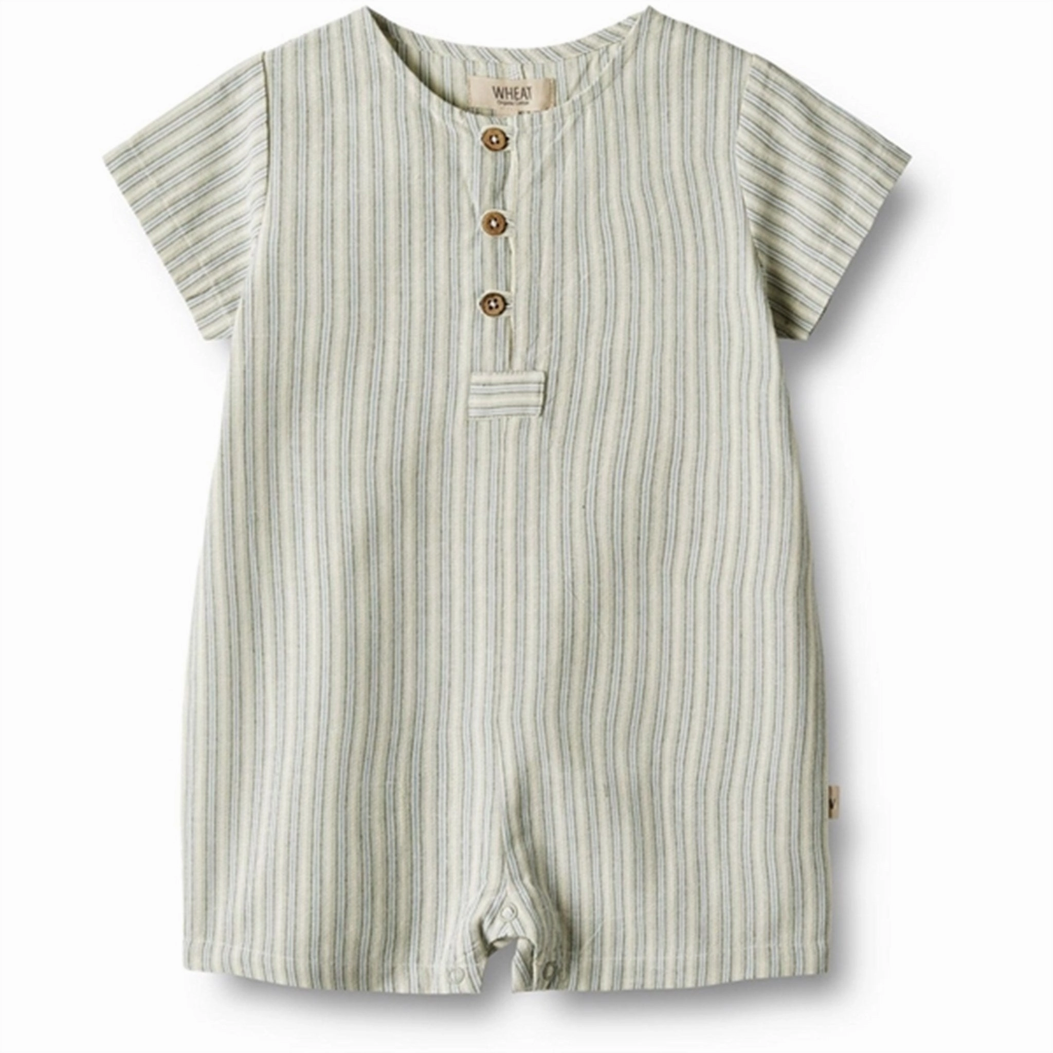 Urban Date Wheat Aquablue Stripe Playsuit Niller