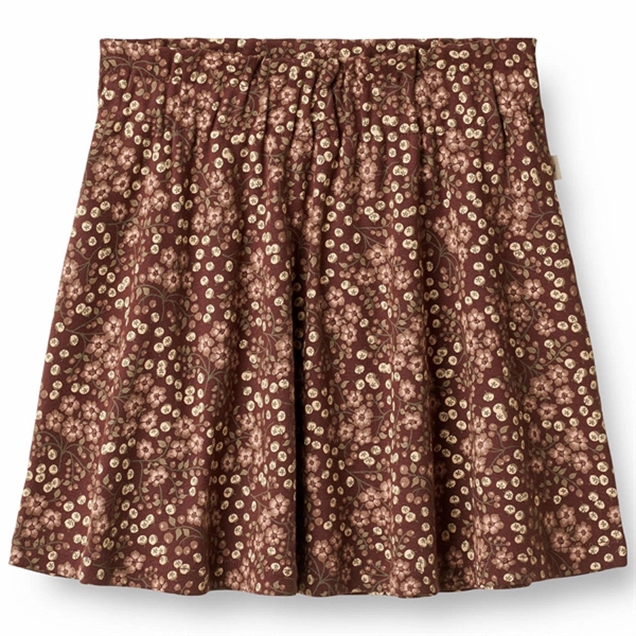 Designer Inspired Office Appropriate Wheat Aubergine Berries Agnetha Skirt