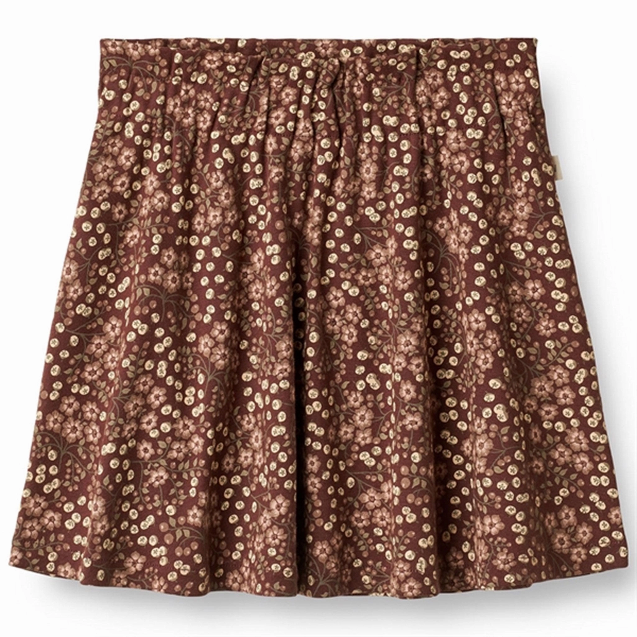 Wheat Aubergine Berries Agnetha Skirt Sustainable Fabric