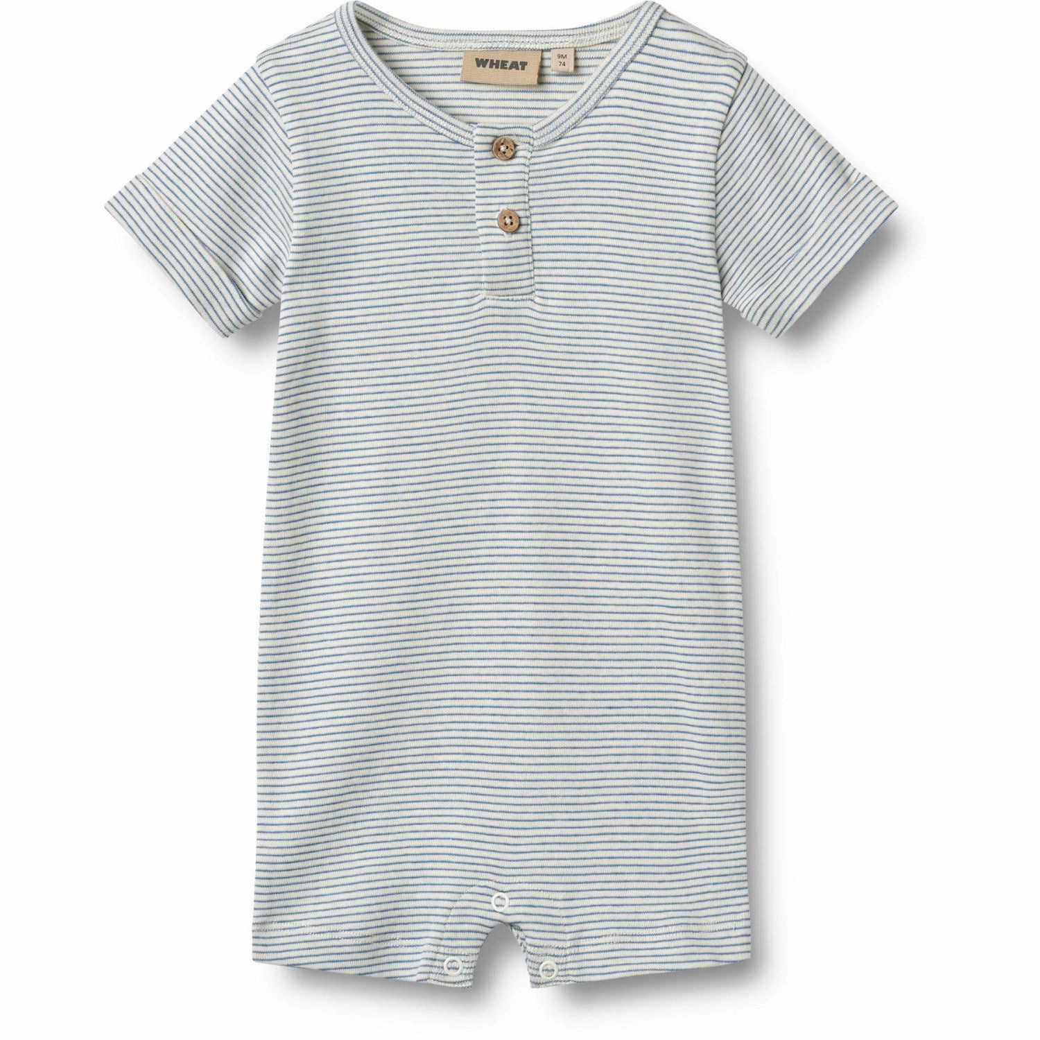 Premium Retro Wheat Blue Stripe Jumpsuit S/S Alfred