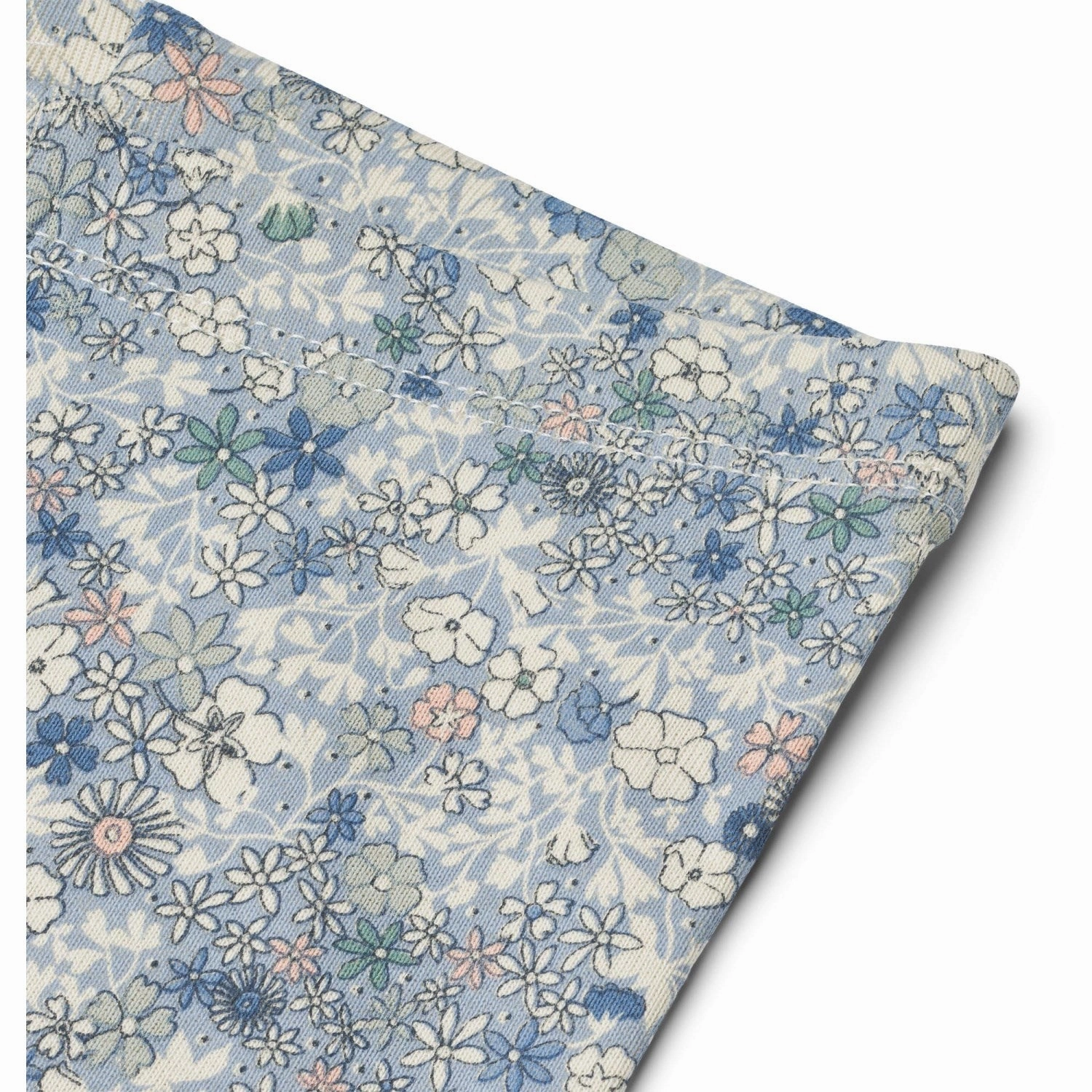 Layered Paneling Stable Fit Wheat Blue Summer Flowers Jersey Leggings Jules