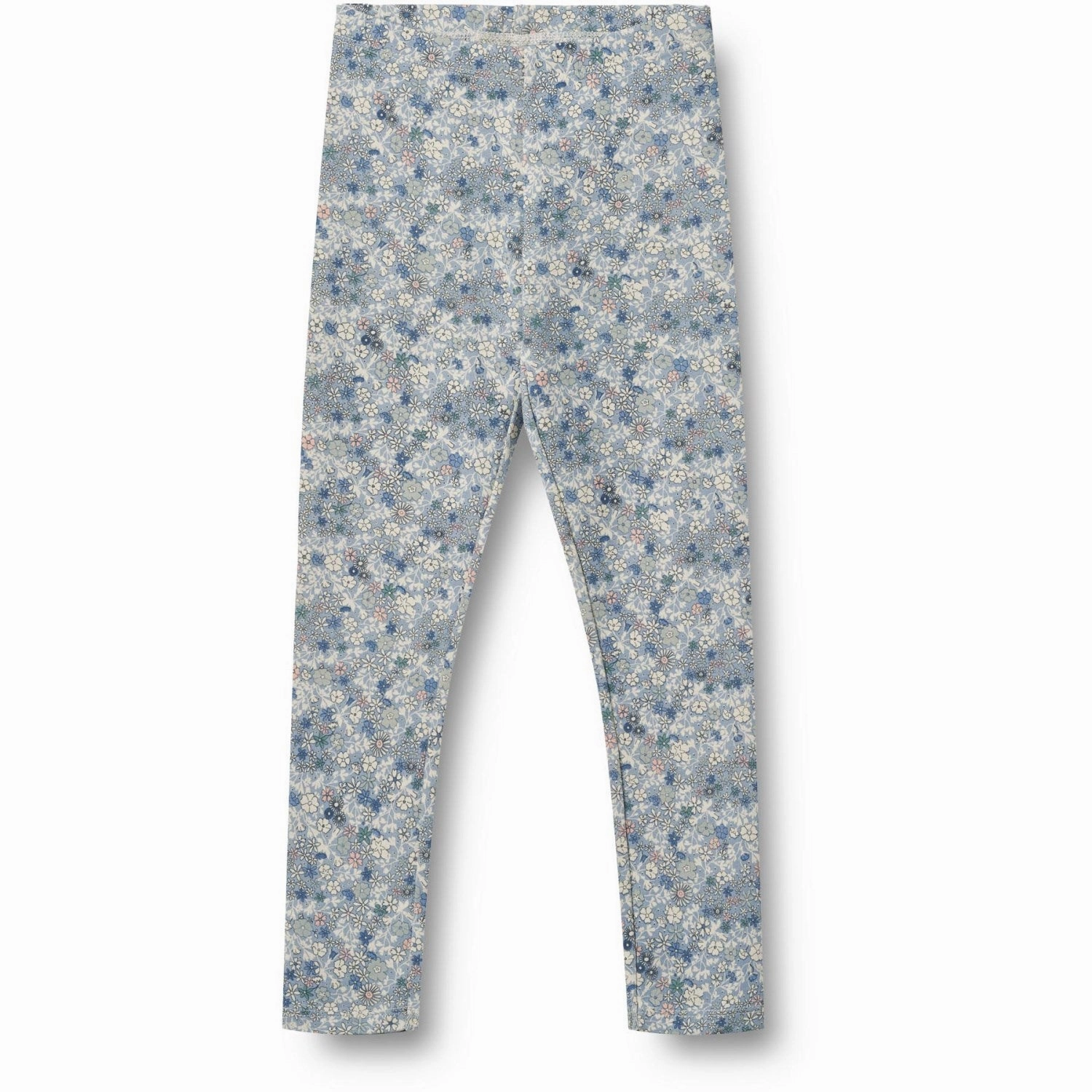 Wheat Blue Summer Flowers Jersey Leggings Jules Thermal Insulation