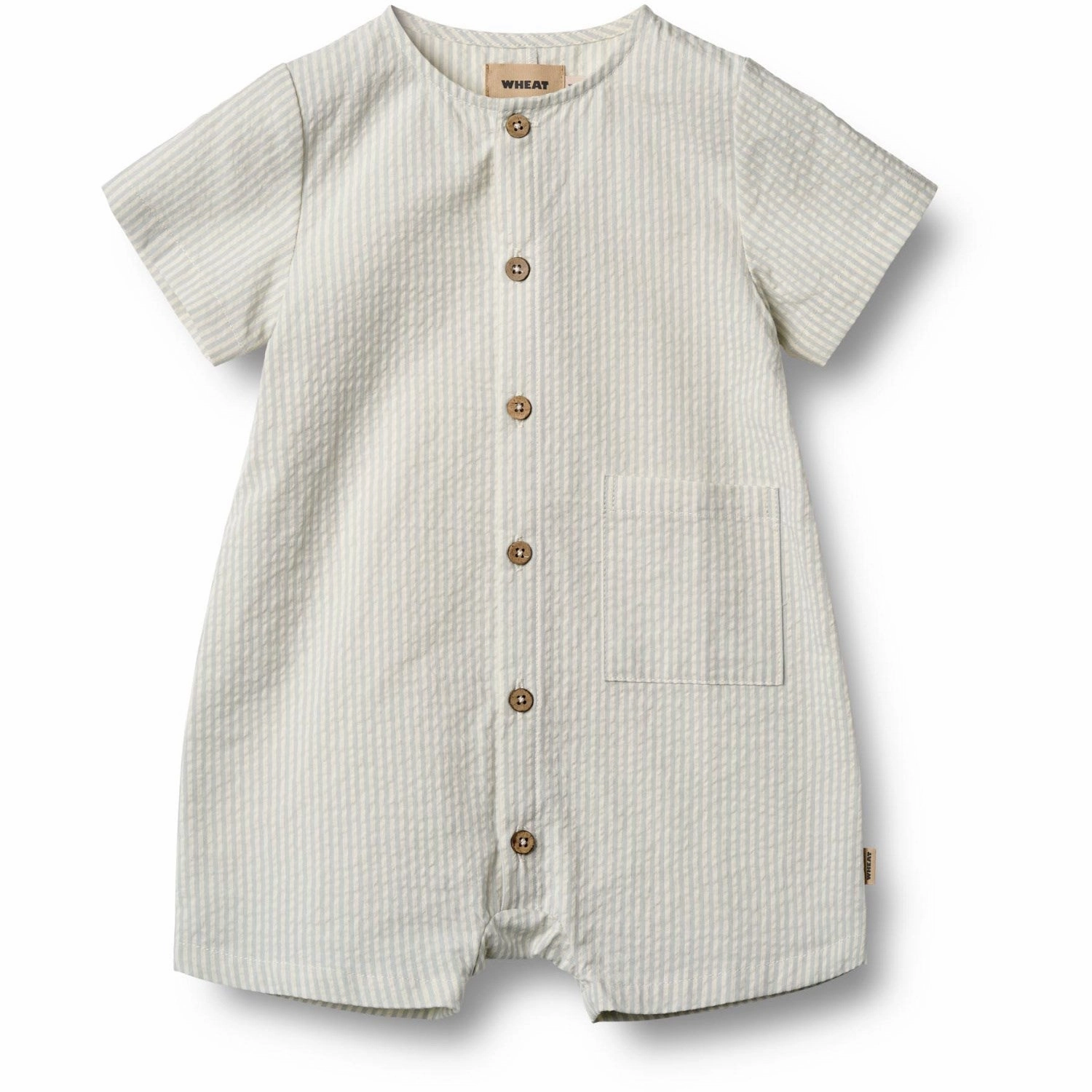 Luxury Music Wheat Blue Summer Stripe Playsuit Frederik