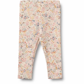 Comfy Fit Wheat Bright Flowers Jersey Leggings Jules