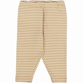 Wheat Cappuccino Stripe Silas Jersey Leggings Flexible form