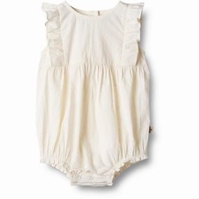 Wheat Cream Romper Emmaline Resort Chic