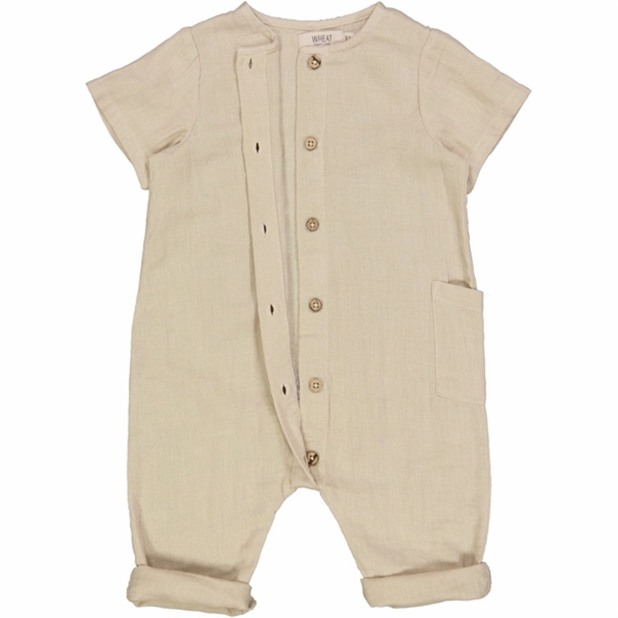 Indoor Holiday Wheat Fossil Alex Romper