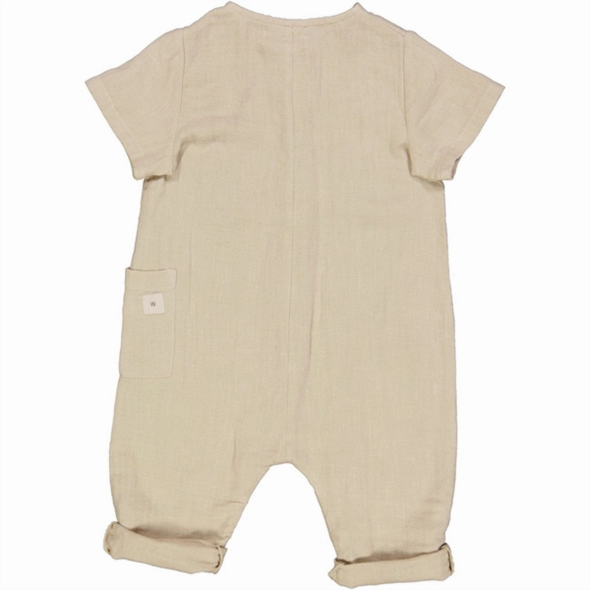 Simple Neutral Wheat Fossil Alex Romper