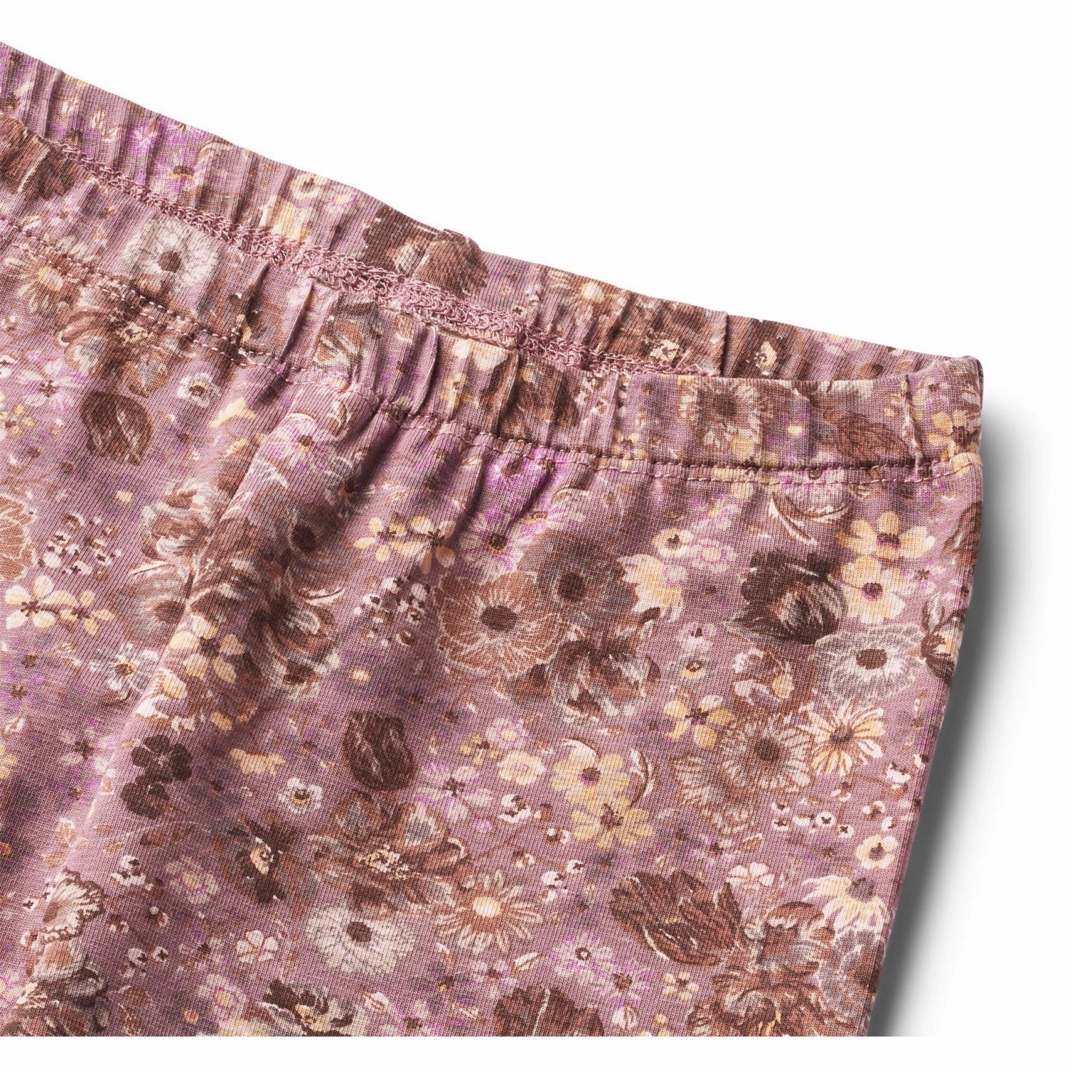 Smooth Texture Wheat Lavender Flowers Leggings Jules