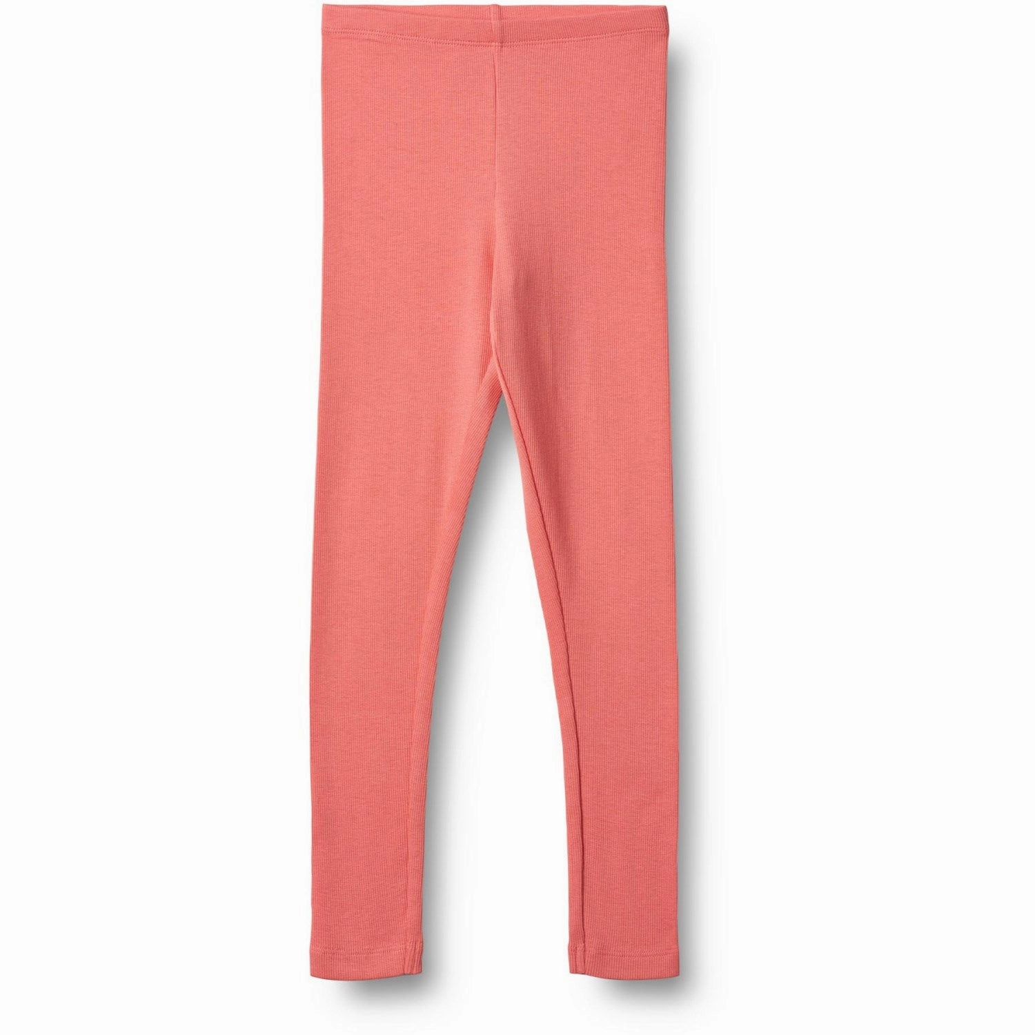 Wheat Light Coral Rib Leggings Maddy Wrinkle Resistant Summer Wear Effortless Comfort Wear