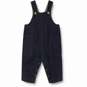 Wheat Navy Overall Viggo Layered Wear Versatile Design