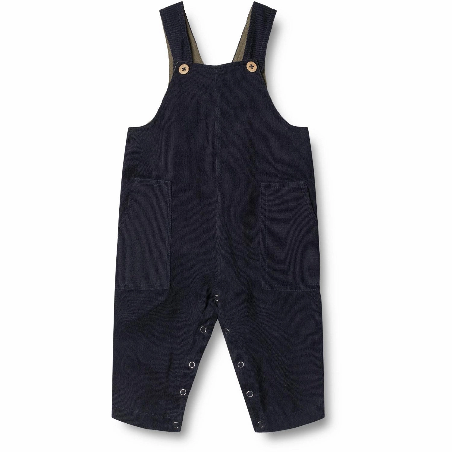 Wheat Navy Overall Viggo Contoured Panel Design