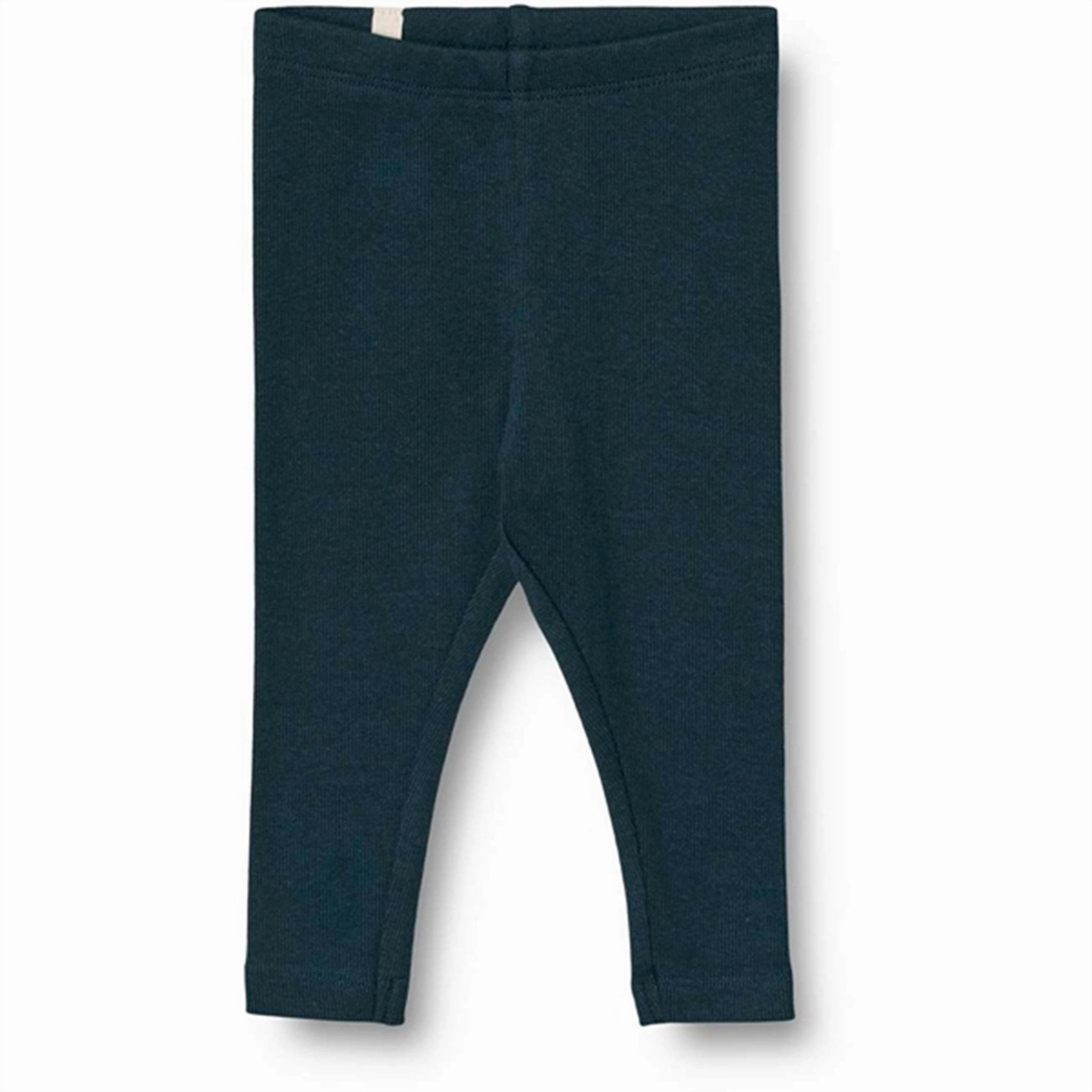 Petite Size Rib Knit Wheat Navy Rib Leggings