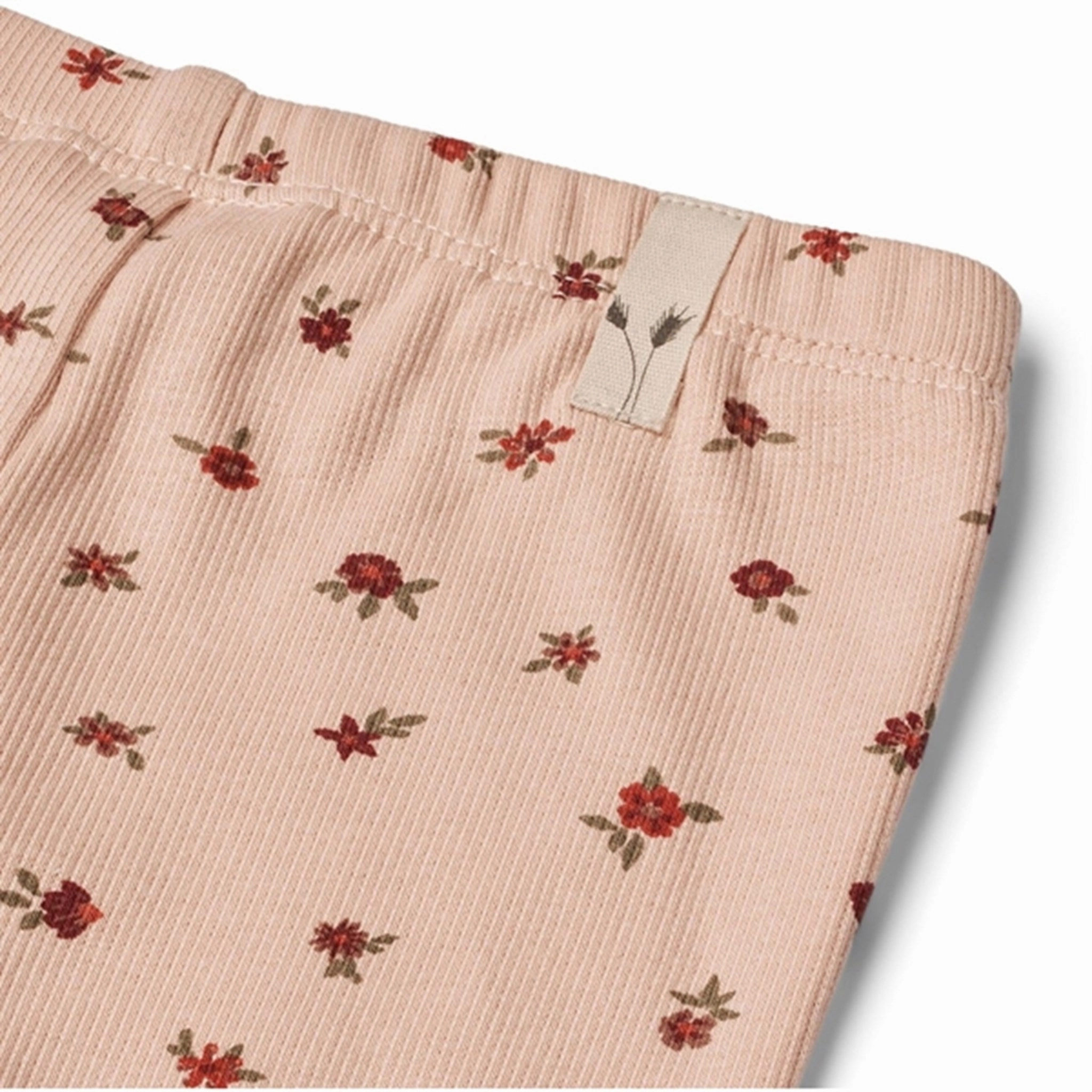 All-Day Wear Studio Essential Wheat Pink Sand Flowers Jersey Leggings Jules
