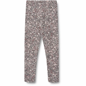 Casual Wearer Outdoor Running Wheat Purple Stone Flowers Jersey Leggings Jules