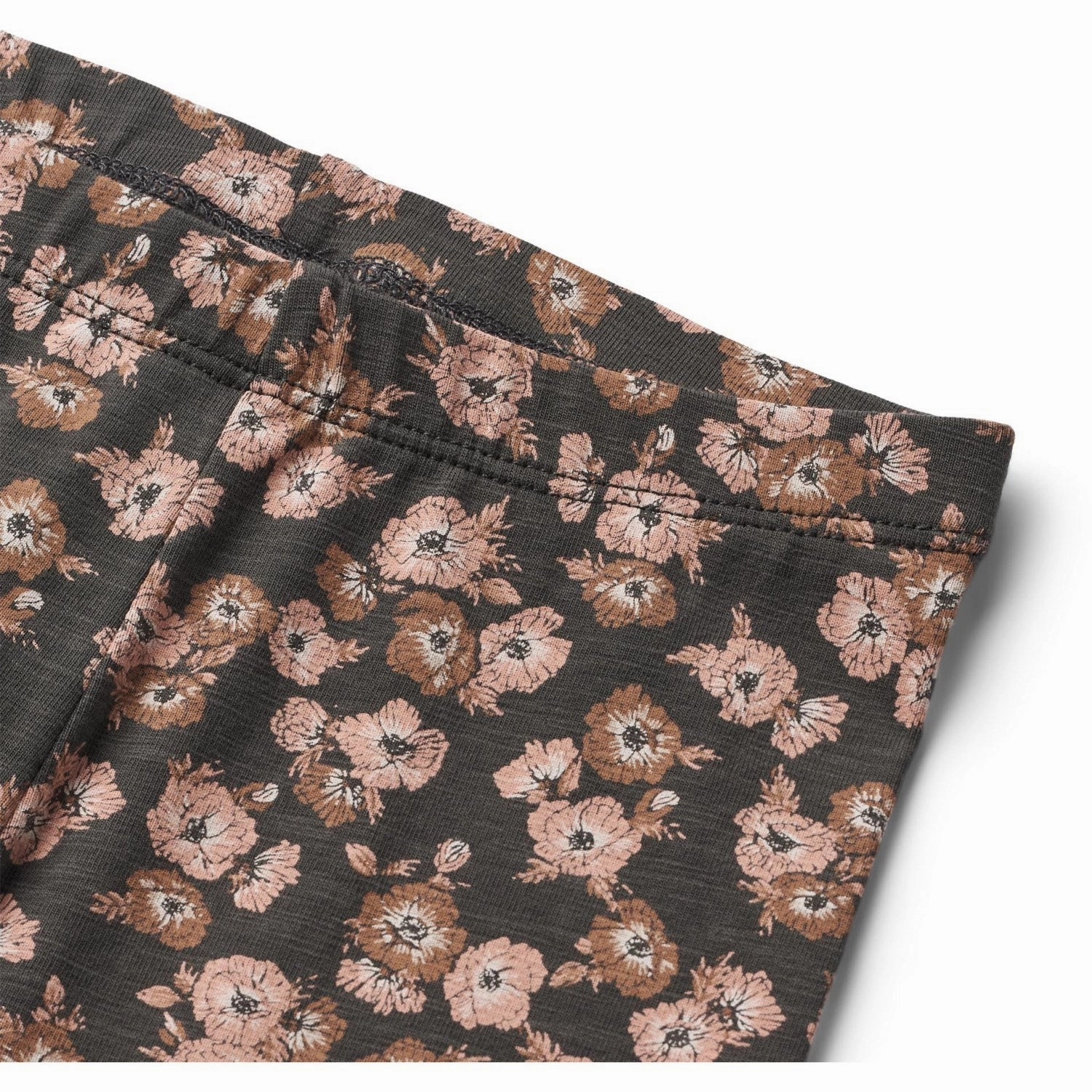 Chic and Soft Fit Petite Size City Walk Wheat Raven Anemones Leggings Jules