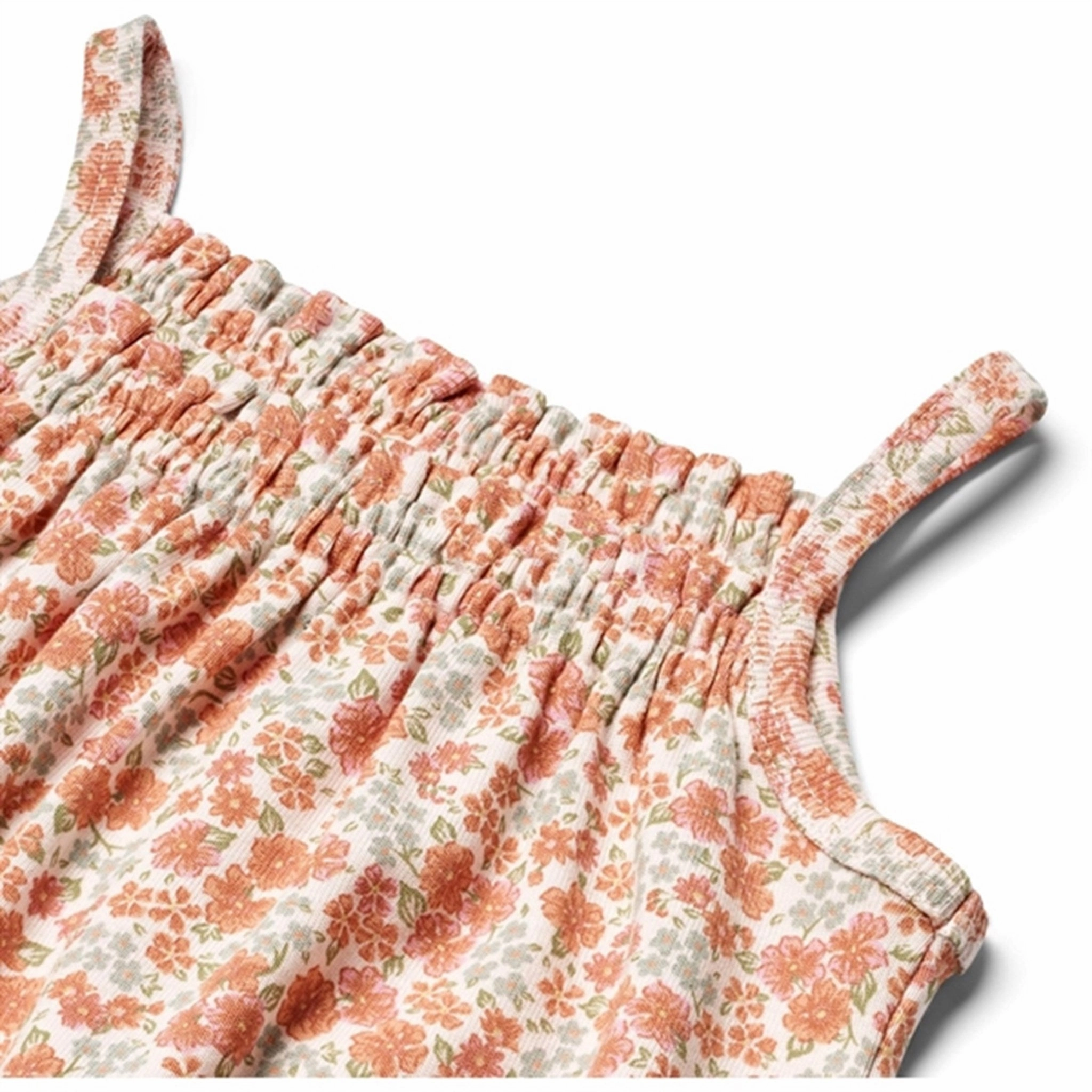 Premium Soft Wheat Rose Flowers Playsuit Senia