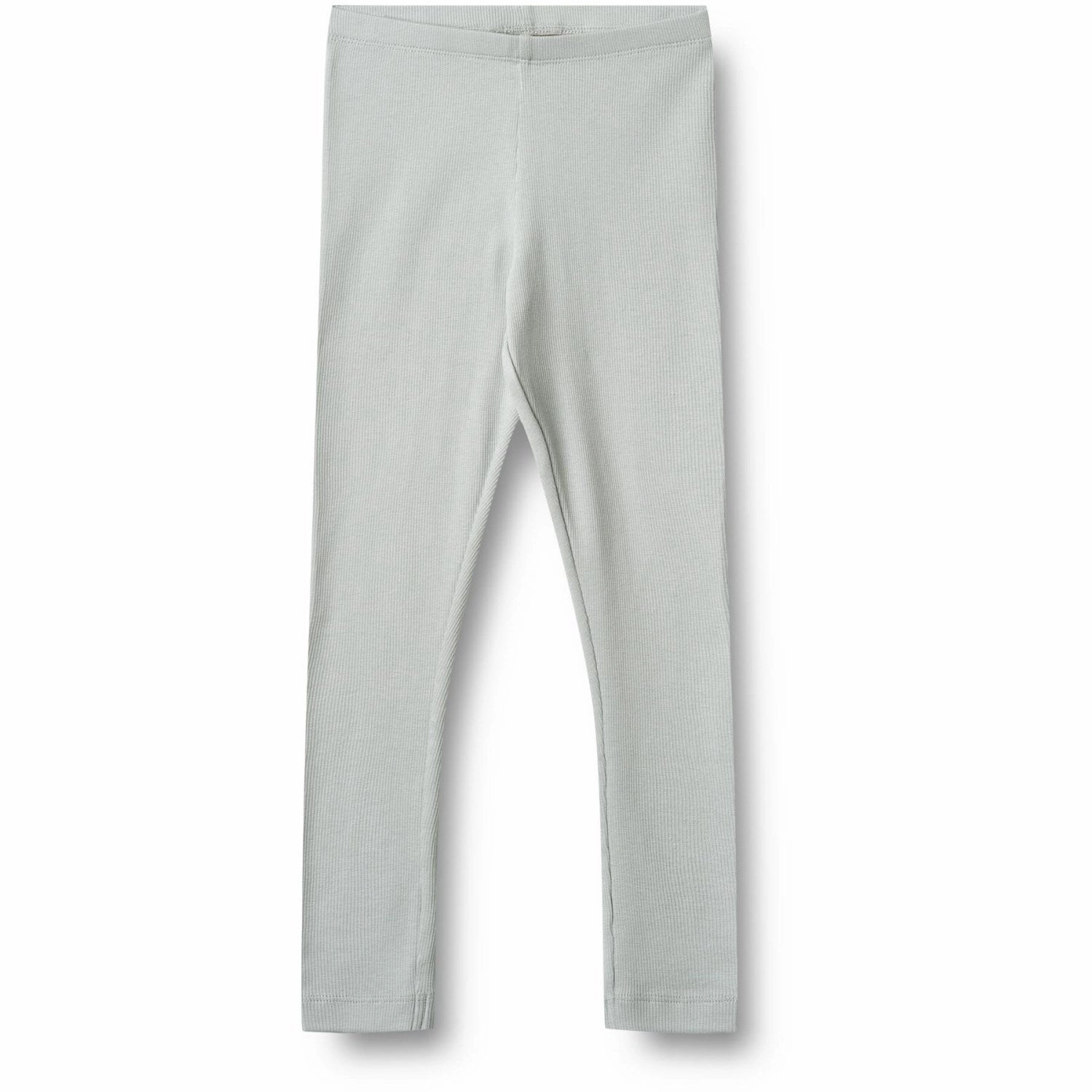 Rubberized Waistband Edge Wheat Soft Blue Rib Leggings Maddy