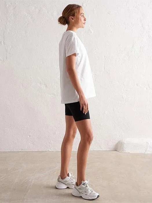 White Boyfriend T-Shirt Ultimate Wear Sporty Fashion