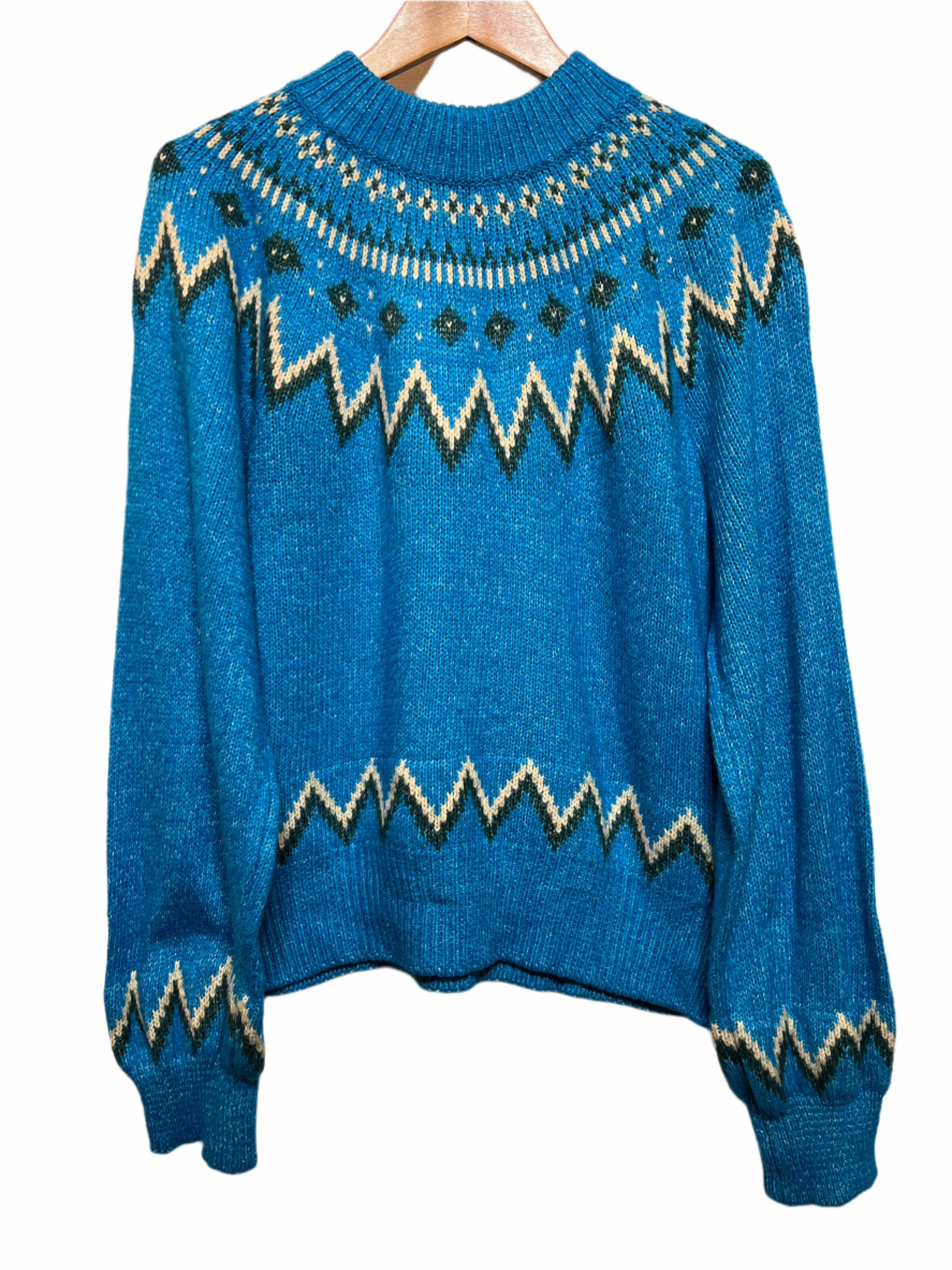 Fresh Layer Who What Wear Mens Blue Knit Jumper (Size S)