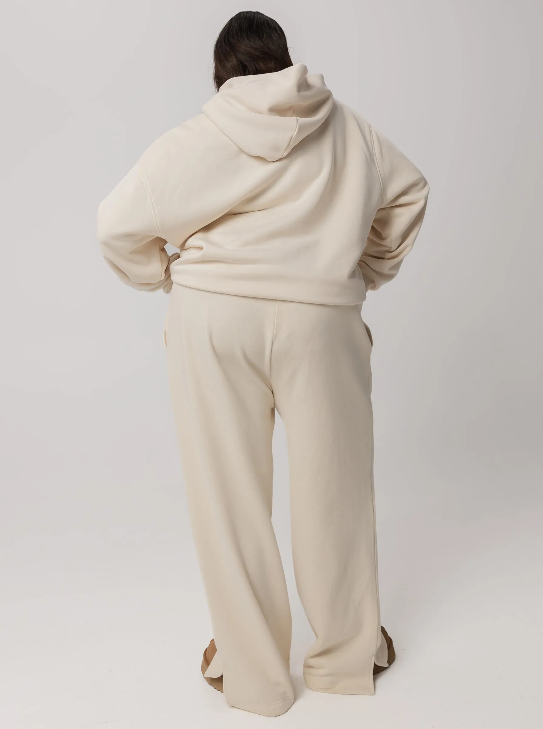 Wide Leg Sweats in Vanilla LightweightDesign