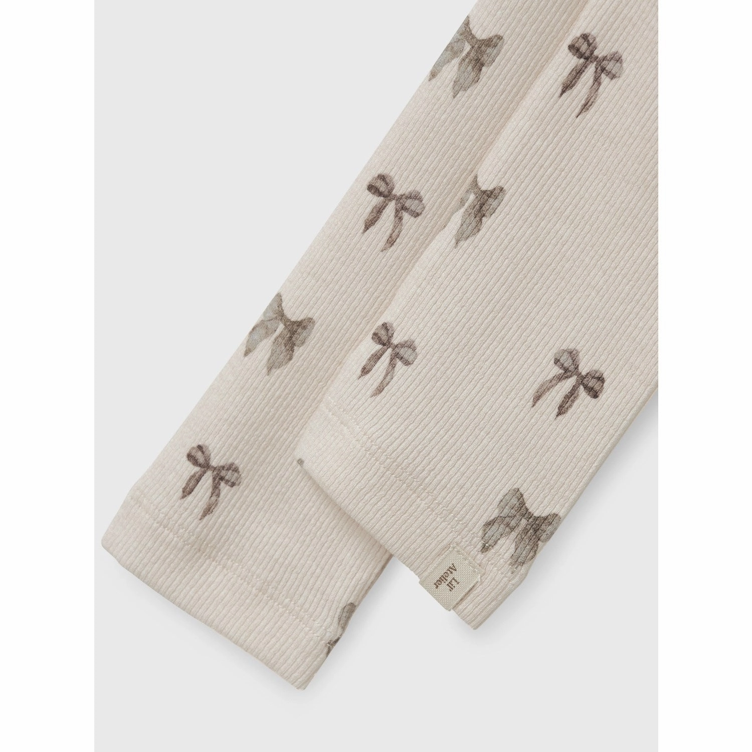 Pro Athlete Mesh Panel Lil'Atelier Silver Peony Bow Nmfgavo Efi Slim Leggings Lil Noos