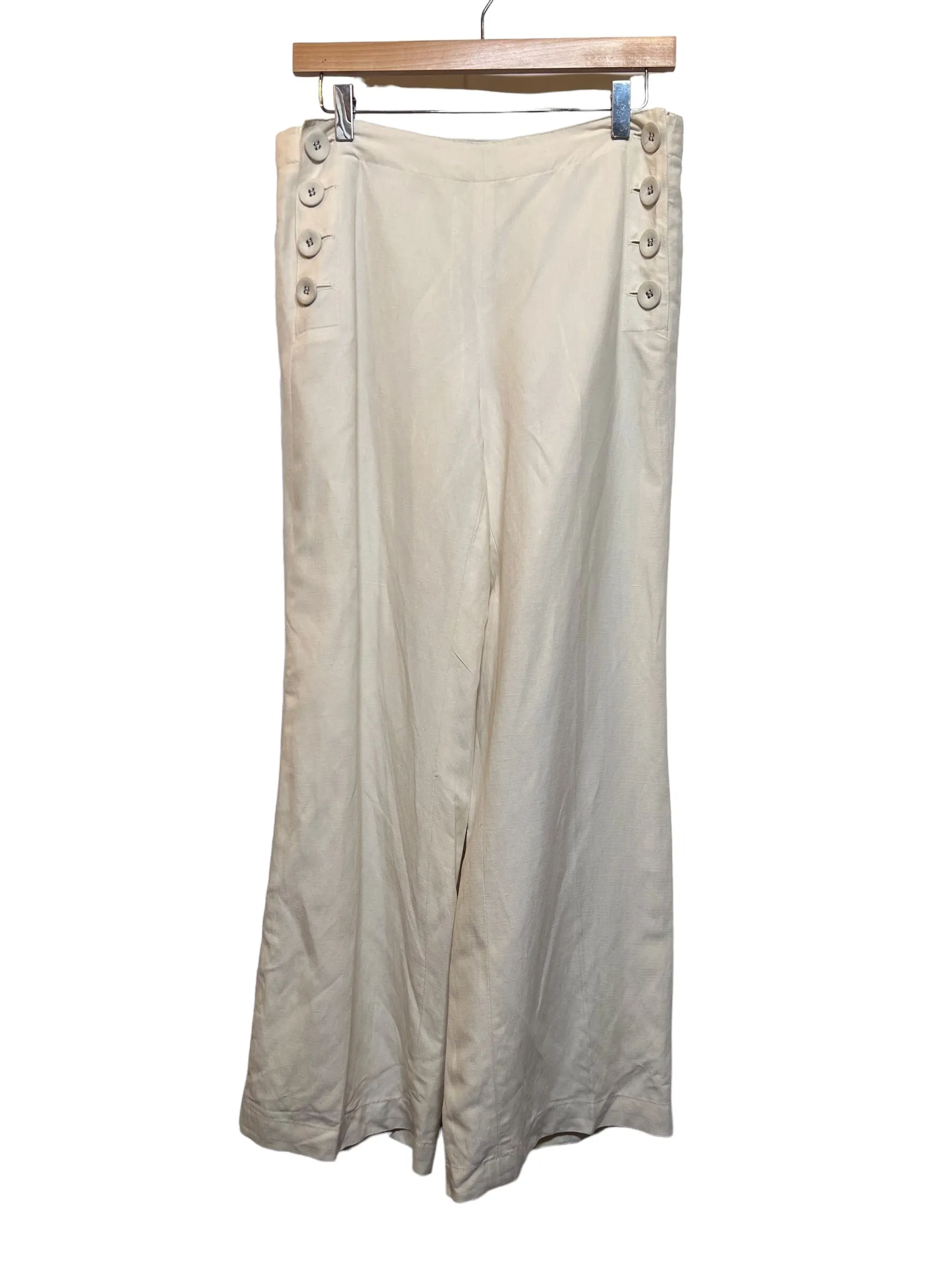 Simple Fit Women's Cream Trousers (W32)