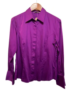 Women??s Dark Pink Blouse (Size L) Formal Elegance