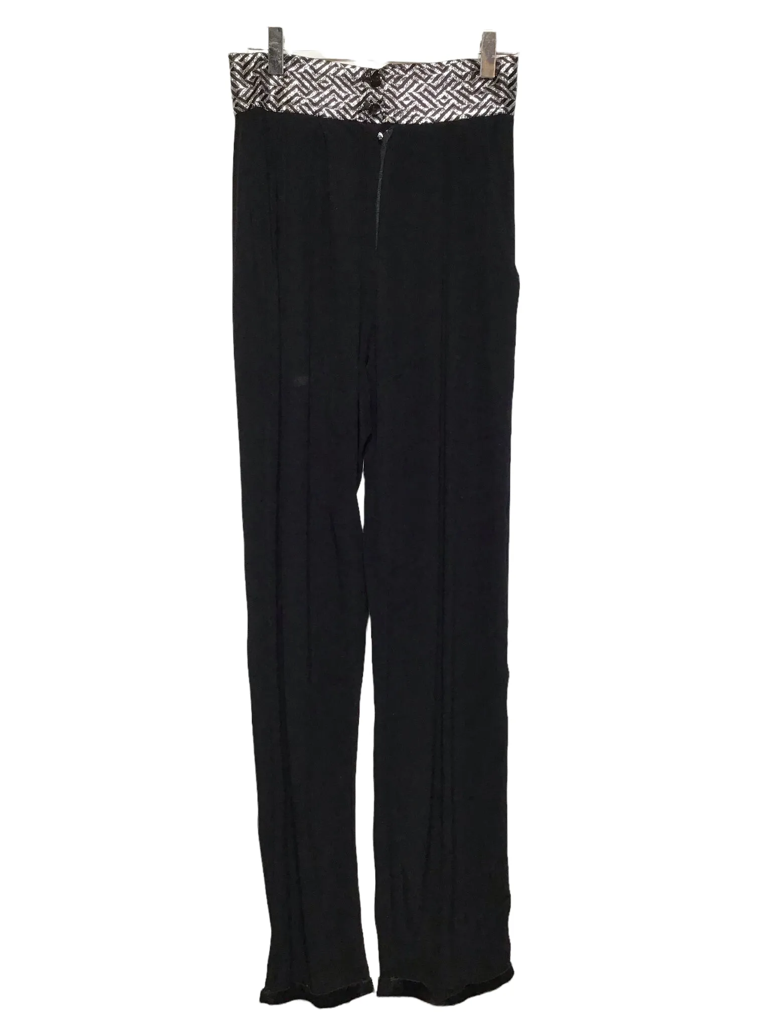 Smart Look NoiseReducingFabric Women??s Silver Patterned Waist Trousers (Size XS)