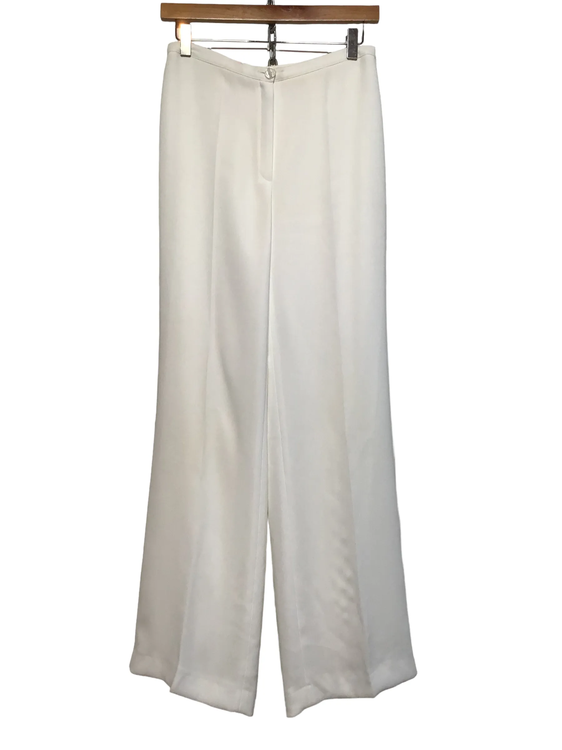 Womens White Trousers (28X29) Durable Fit Sleek Appearance