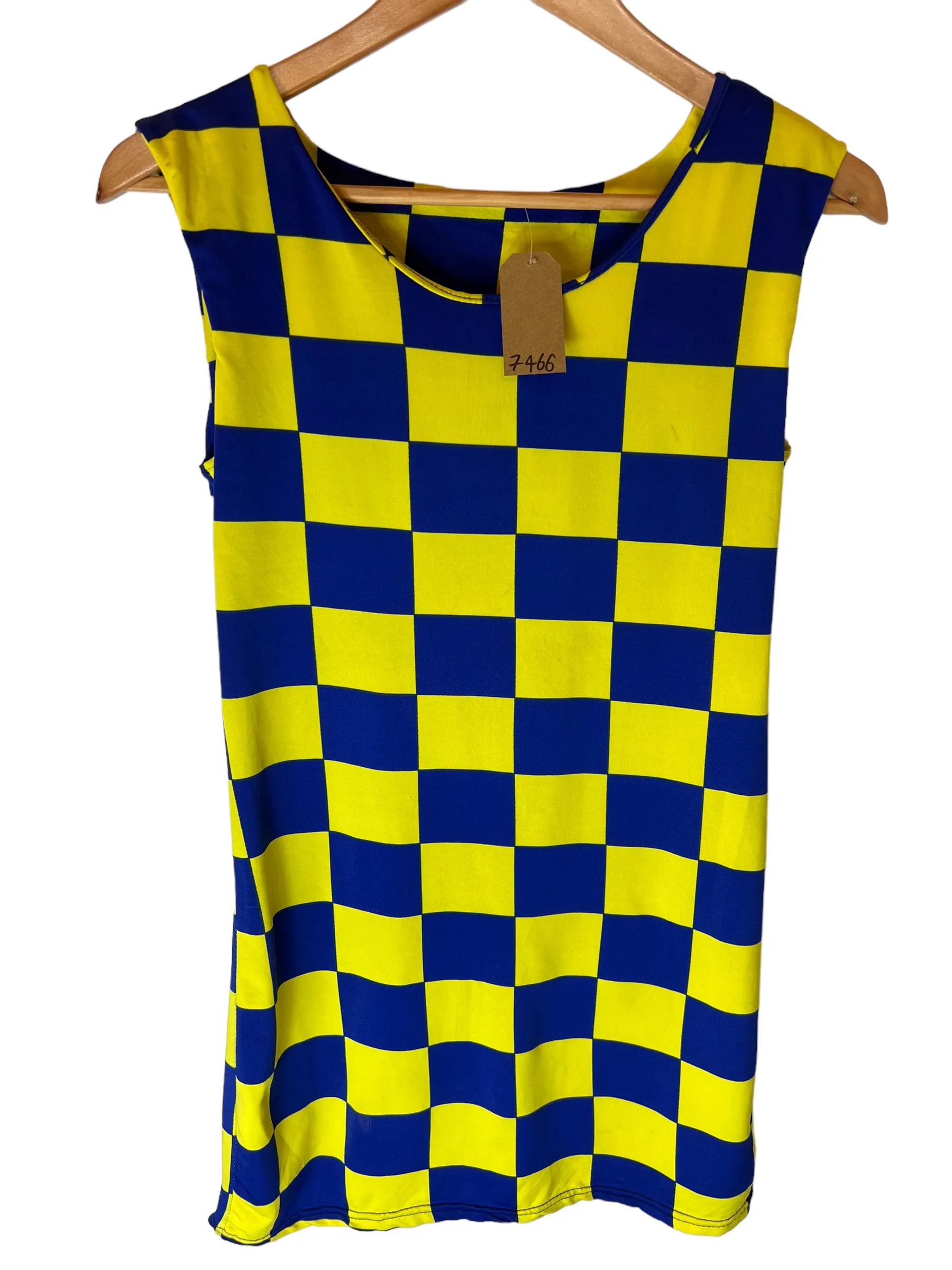 Chill Comfort Women??s yellow and blue dress (Size XXS)